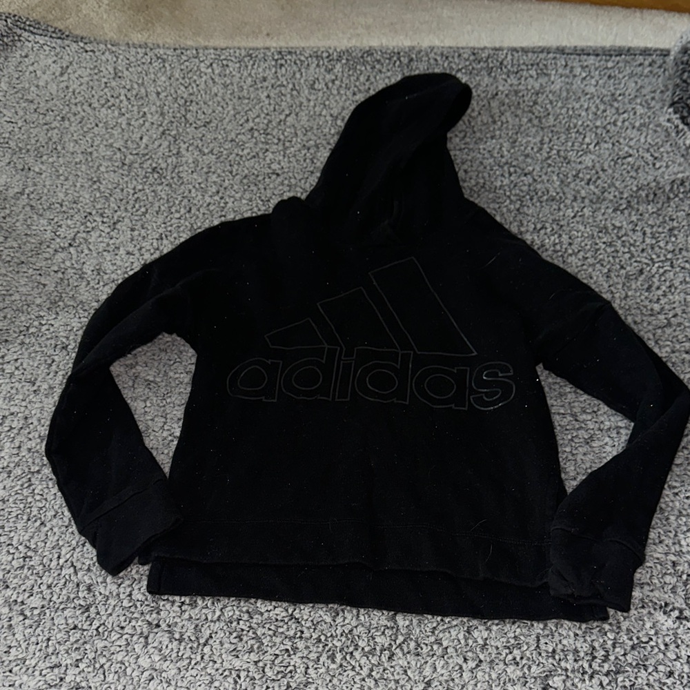 Glitter Adidas Black Pullover Hoodie